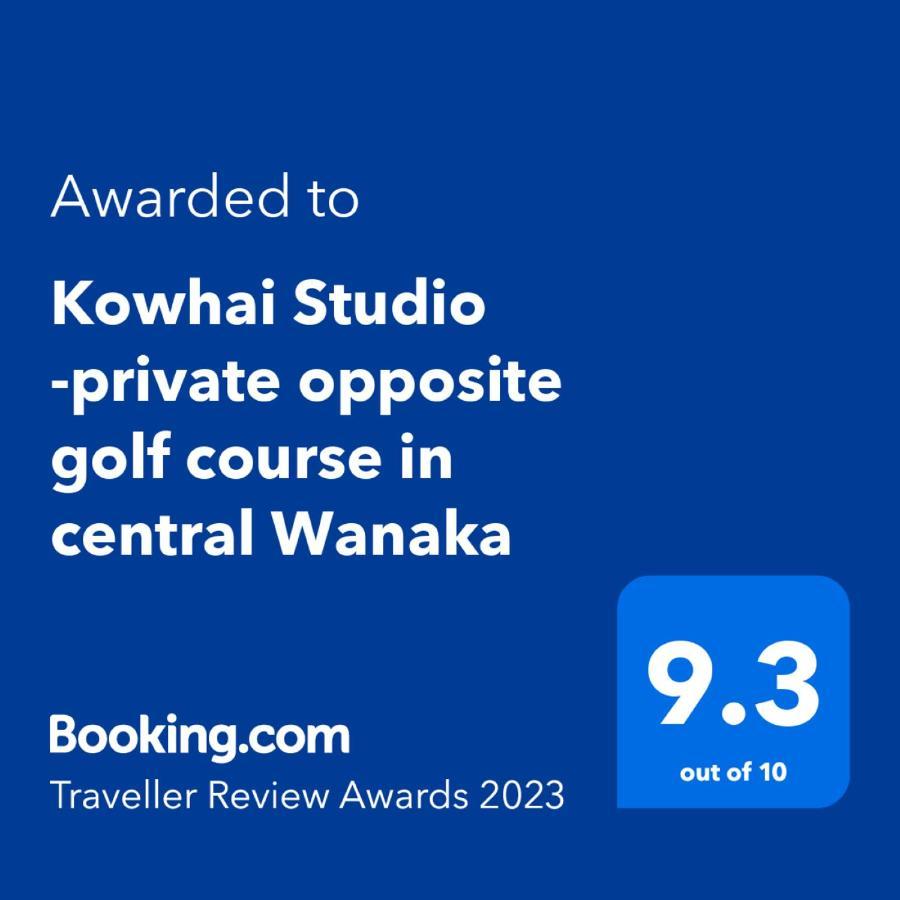 Kowhai Studio -Private Opposite Golf Course In Central 와나카 외부 사진